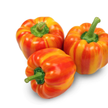 Striped bell peppers